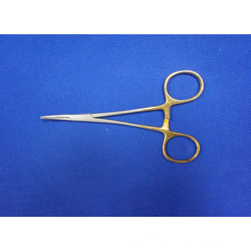 Pinzas hemostáticas curvadas de acero inoxidable